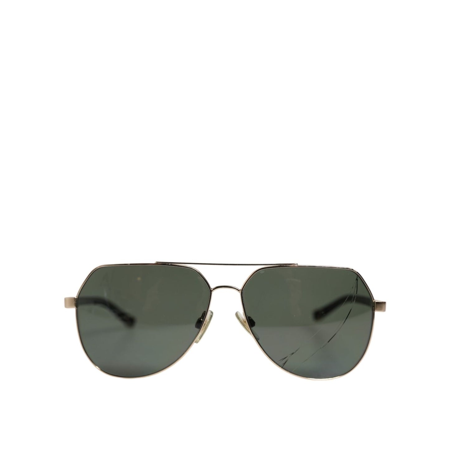 Dolce & Gabbana Black 18K Gold Plated Polarized Steel DG2133K Sunglasses