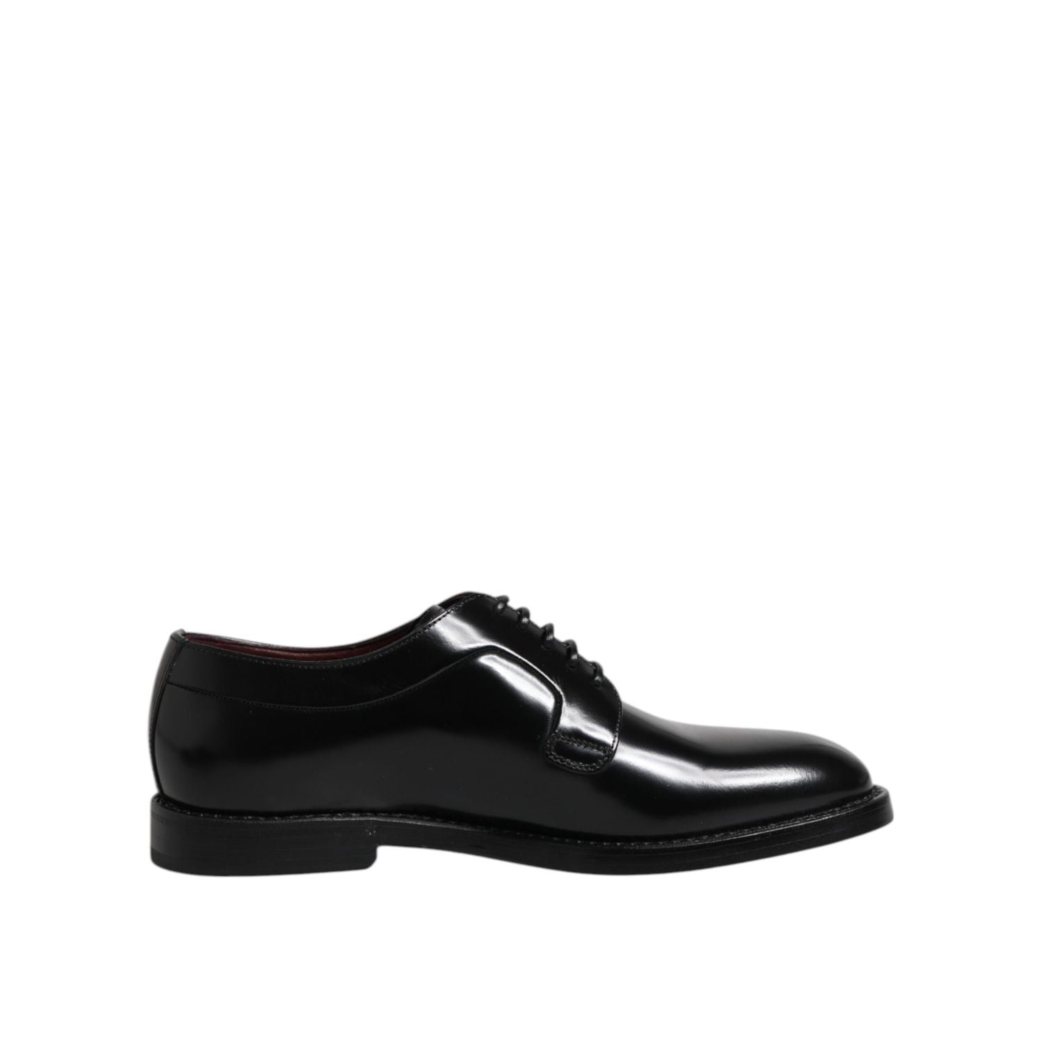 Dolce & Gabbana Black Calf Leather Lace Up Dress Derby Shoes