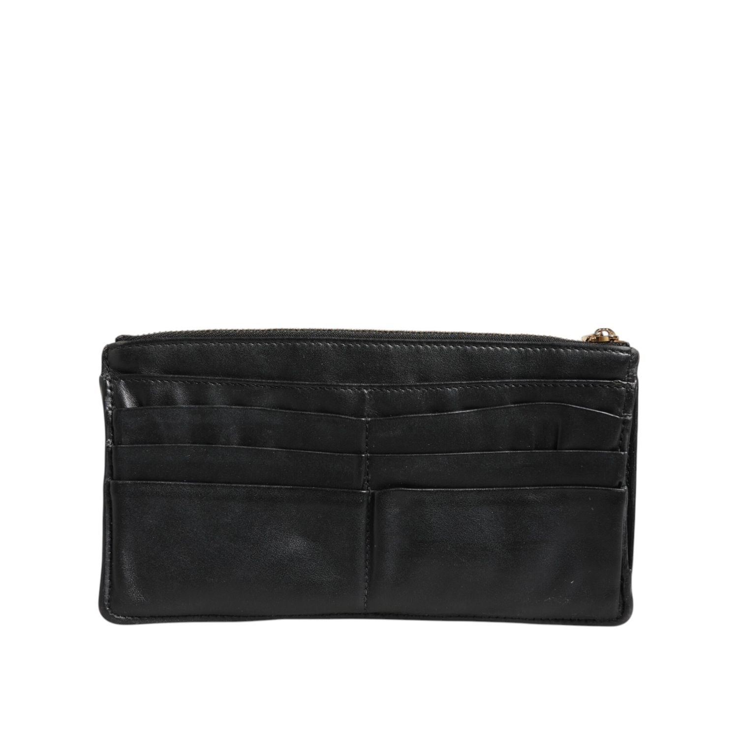Front view with bag zipped and handles upright.
