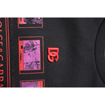 Dolce & Gabbana Black Cotton Graphic Print Crew Neck T-shirt