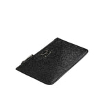 Dolce & Gabbana Black Leather Chain Link Mens Coin Purse Key Clip Holder Wallet