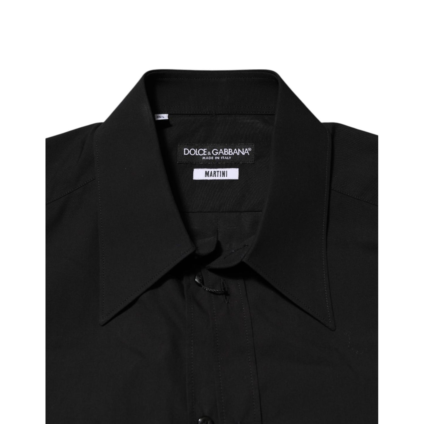Dolce & Gabbana Black MARTINI Slim Fit Dress Formal Men Shirt