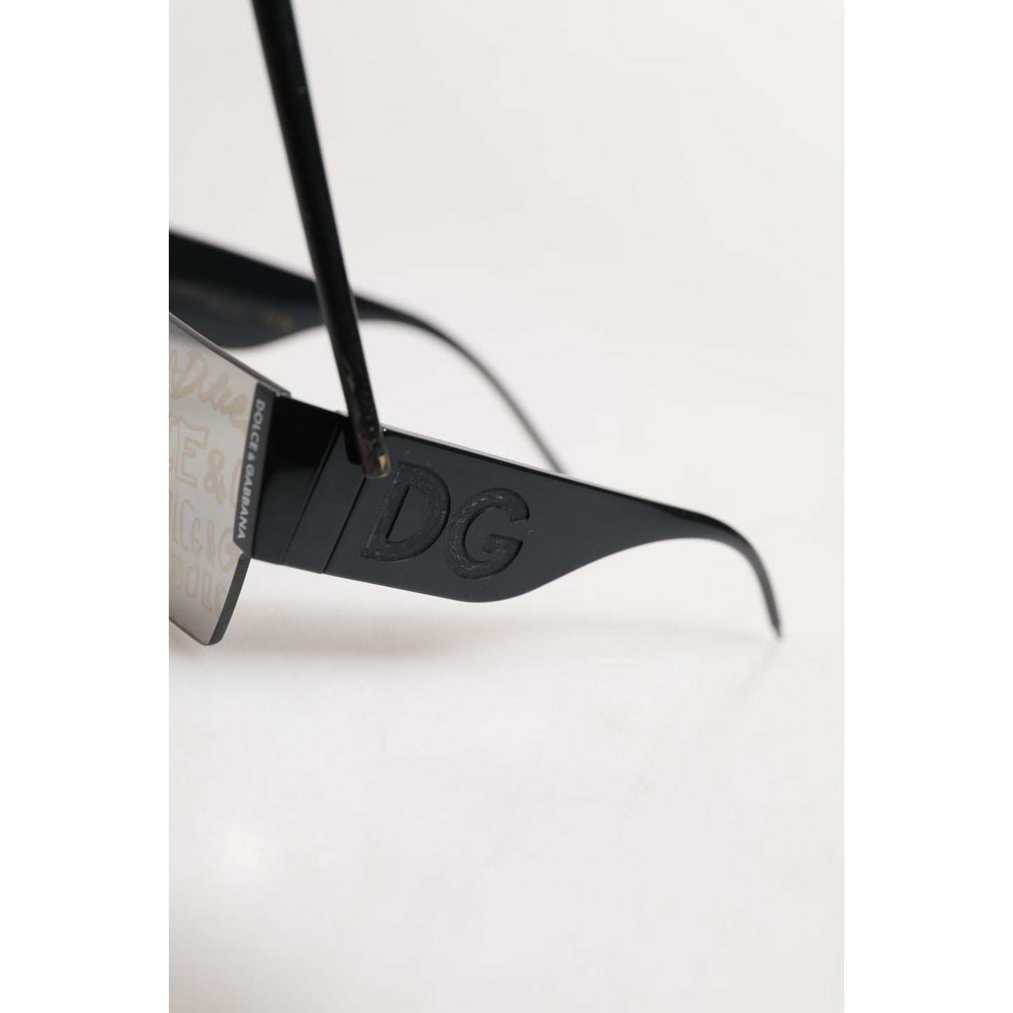 Dolce & Gabbana Black Metal Frame DNA Graffiti DG2233 Eyewear Sunglasses