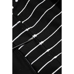 Dolce & Gabbana Black Stripes Hooded Men Sweatshirt Sweater