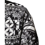 Detailed black and white bandana print on Dolce & Gabbana Black White Bandana Print Bomber Jacket, showcasing premium polyester fabric.
