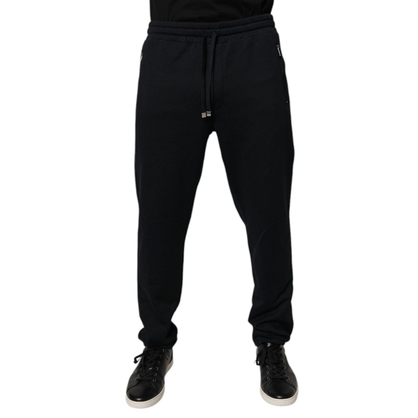 Dolce & Gabbana Blue Cotton Jogger Jogging Men Trouser Pants