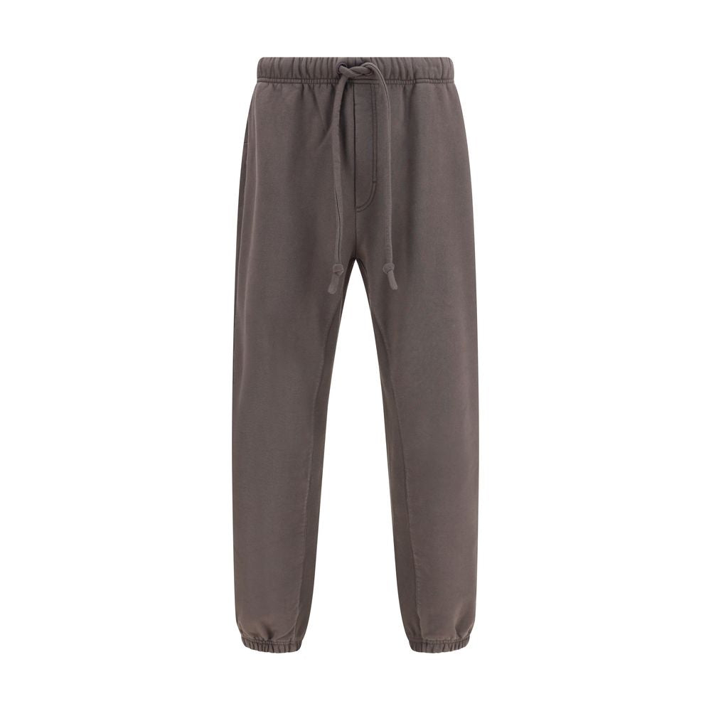 Dolce & Gabbana Brown Cotton Joggers (Workout Pants) with elastic waistband and pockets for stylish casual wear.