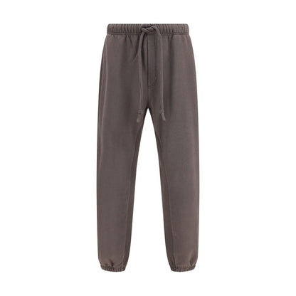 Dolce & Gabbana Brown Cotton Joggers (Workout Pants) with elastic waistband and pockets for stylish casual wear.