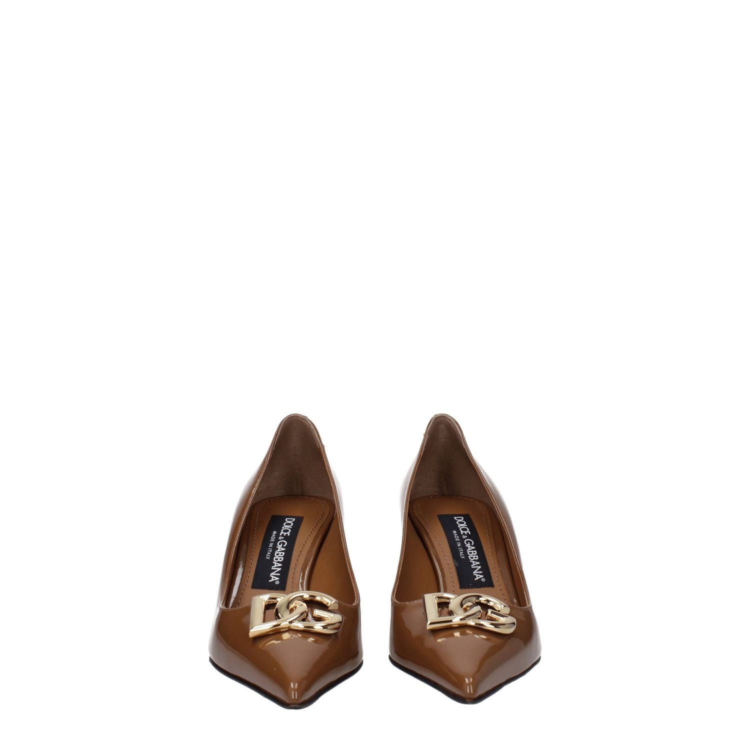 Dolce & Gabbana Brown Leather High Heel Pumps