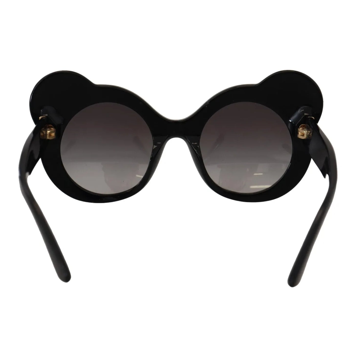 Dolce & Gabbana DG4325BM White Black Acetate Crystal Shades Sunglasses with gray lenses, 100% UV protection, women's fashion, front view.