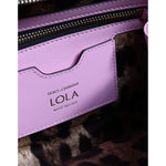 Dolce & Gabbana Baby Pink LOLA Leather Studded Crossbody Strap Bag BAG4086