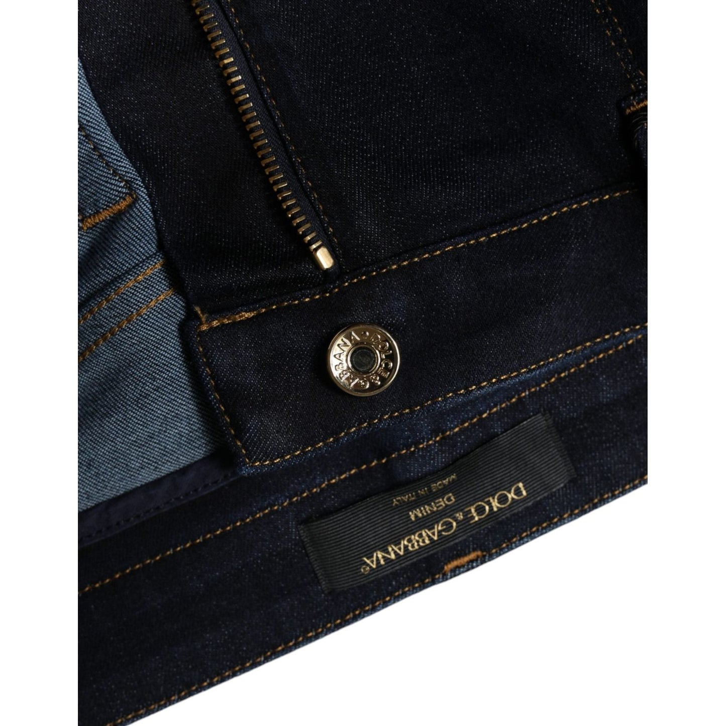 Dolce & Gabbana Black Cotton Blend Skinny Denim Jeans PAN74219-46