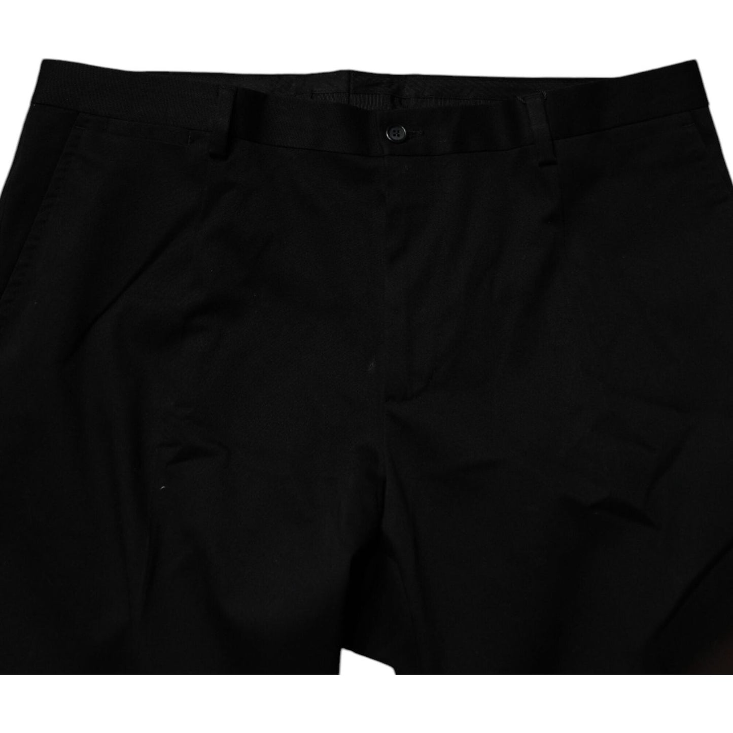 Dolce & Gabbana Black Cotton Men Skinny Dress Formal Pants PAN75198-54