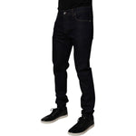 Dolce & Gabbana Black Cotton Stretch Men Skinny Denim Jeans PAN75031-52