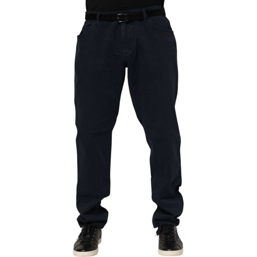 Dolce & Gabbana Black Cotton Tapered Denim Jeans PAN76413-58