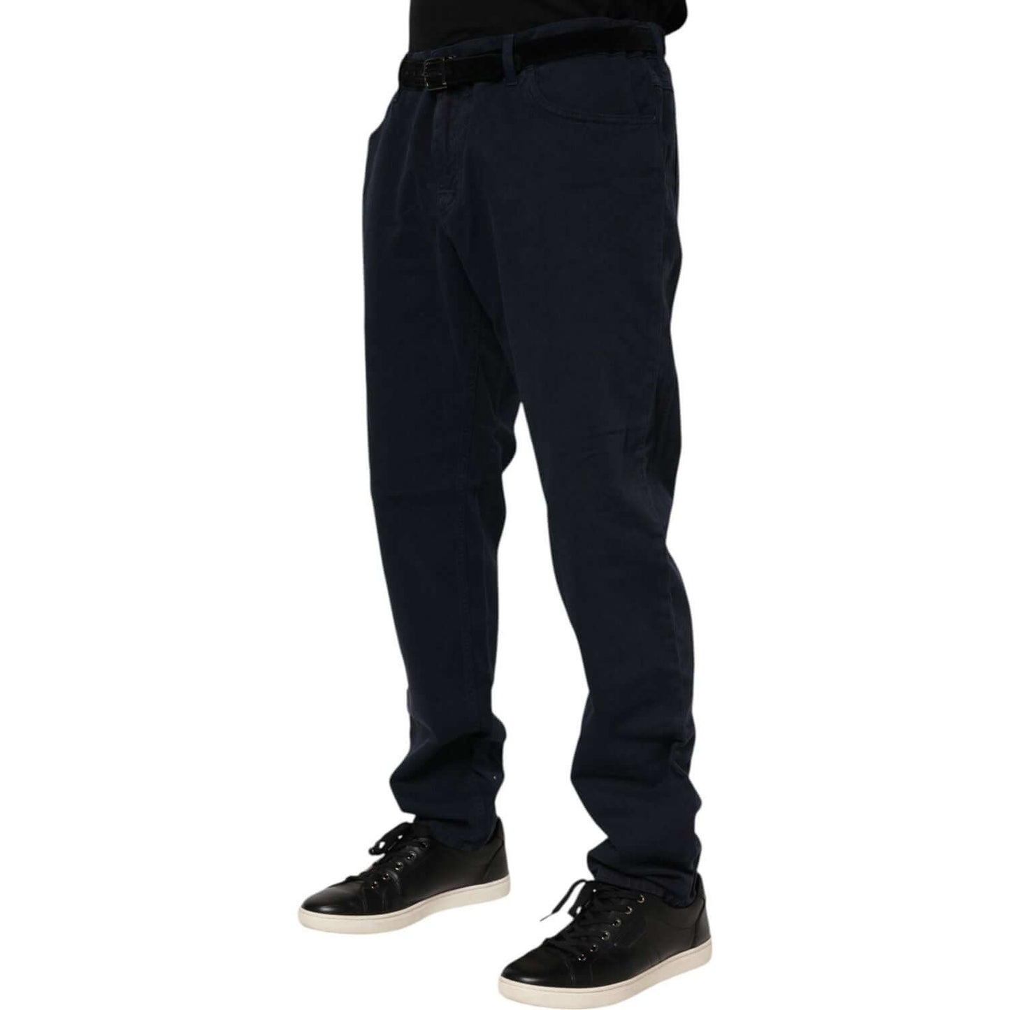 Dolce & Gabbana Black Cotton Tapered Denim Jeans PAN76413-58
