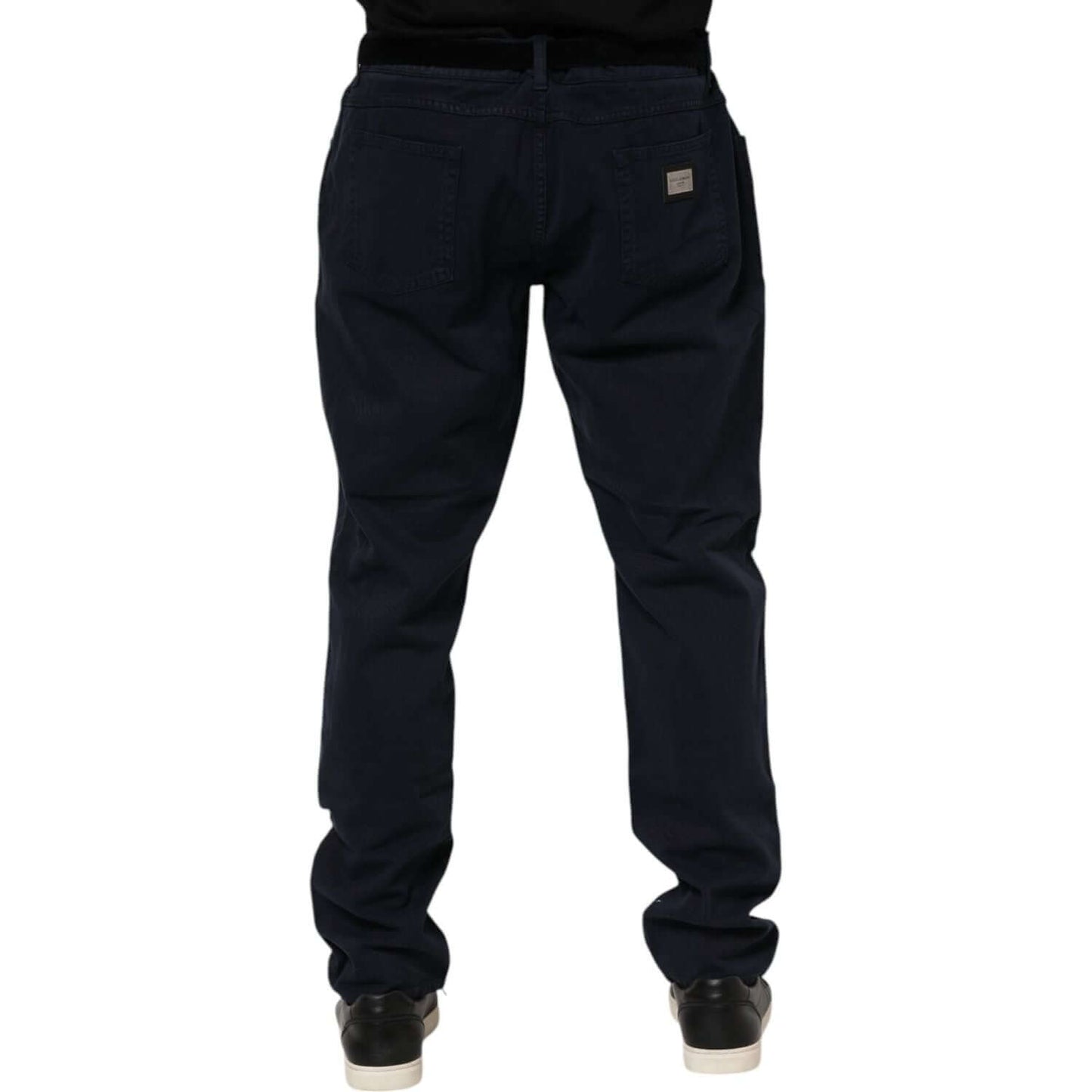 Dolce & Gabbana Black Cotton Tapered Denim Jeans PAN76413-58