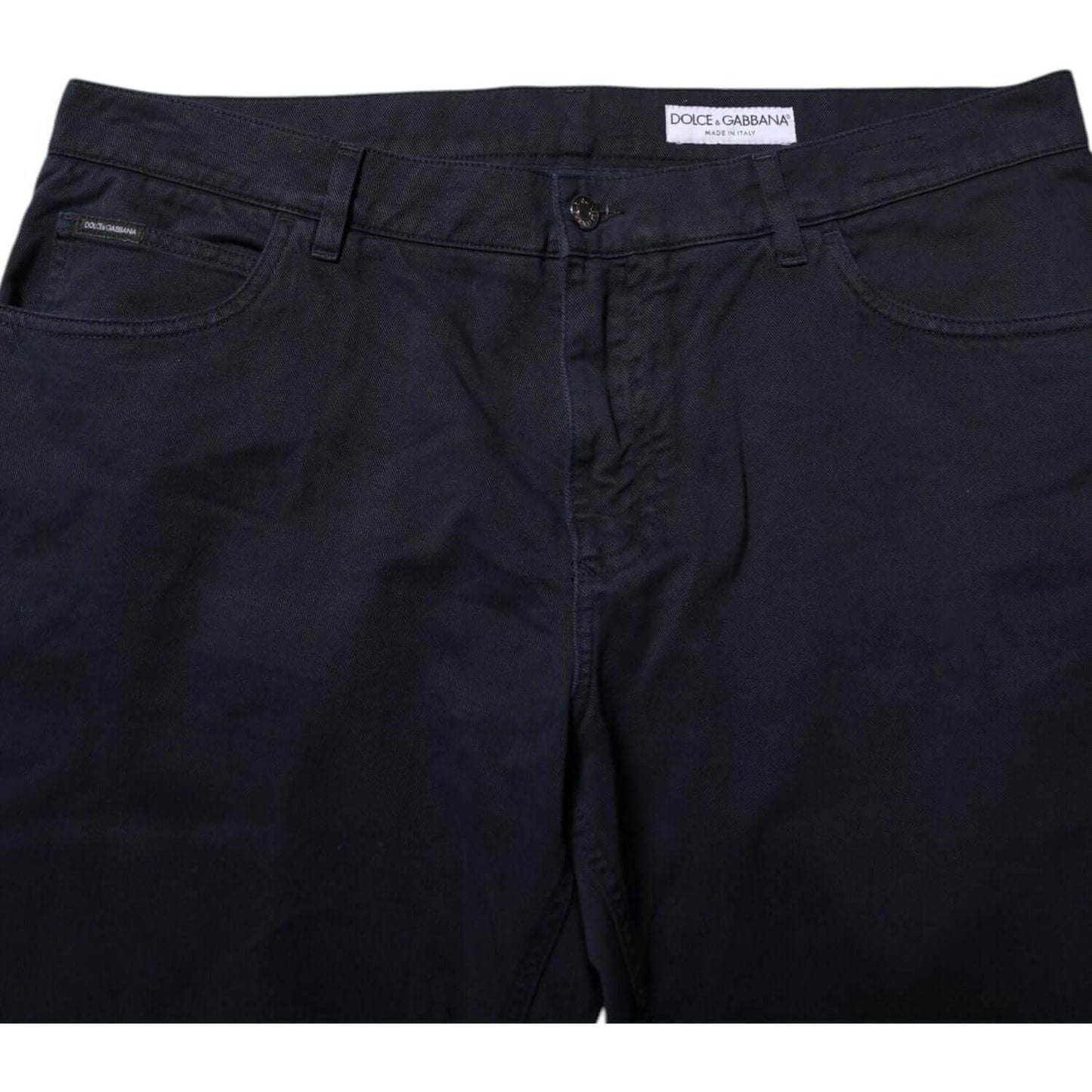 Dolce & Gabbana Black Cotton Tapered Denim Jeans PAN76413-58