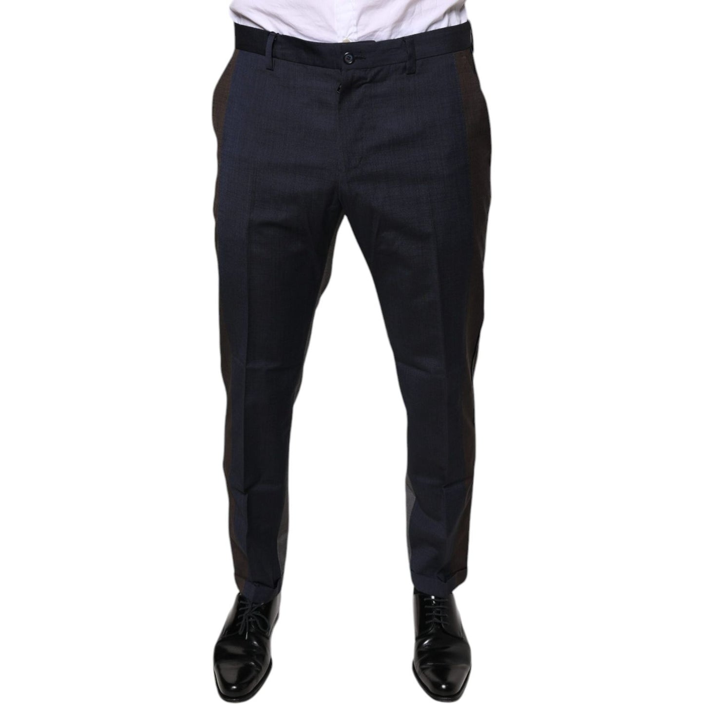 Dolce & Gabbana Black Cotton Wool Formal Dress Pants PAN75591-50