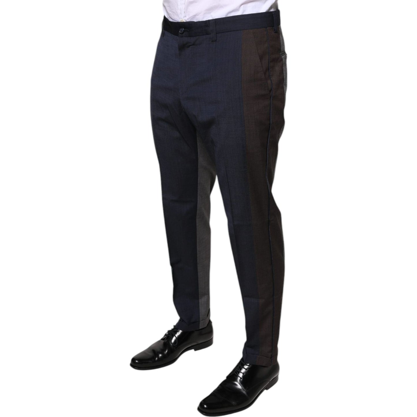 Dolce & Gabbana Black Cotton Wool Formal Dress Pants PAN75591-50