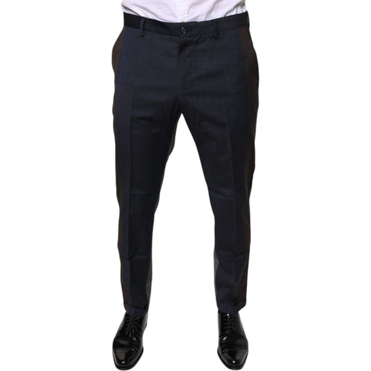 Dolce & Gabbana Black Cotton Wool Formal Dress Pants PAN75591-50