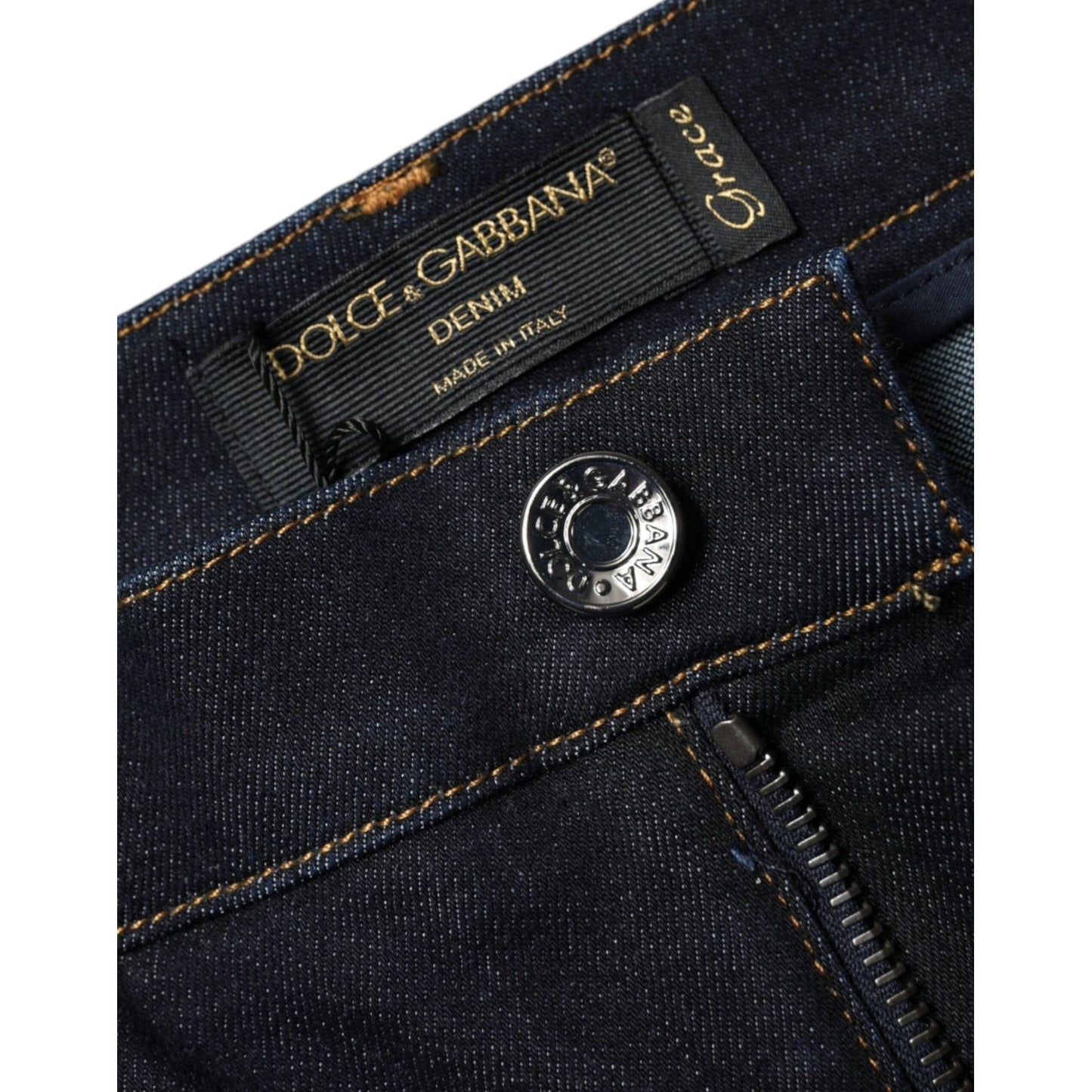 Dolce & Gabbana Black GRACE High Waist Skinny Denim Jeans PAN75545-44