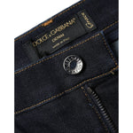 Dolce & Gabbana Black GRACE High Waist Skinny Denim Jeans PAN75545-44