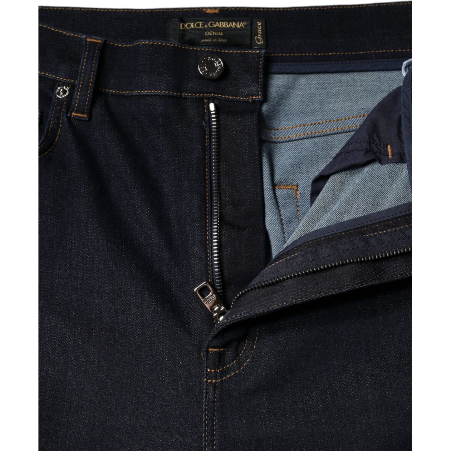 Dolce & Gabbana Black GRACE High Waist Skinny Denim Jeans PAN75545-44