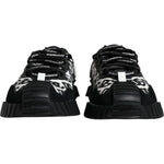 Dolce & Gabbana Black Logo Lace Up Low Top NS1 Sneakers Shoes MV6179-39.5