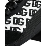 Dolce & Gabbana Black Logo Lace Up Low Top NS1 Sneakers Shoes MV6179-39.5