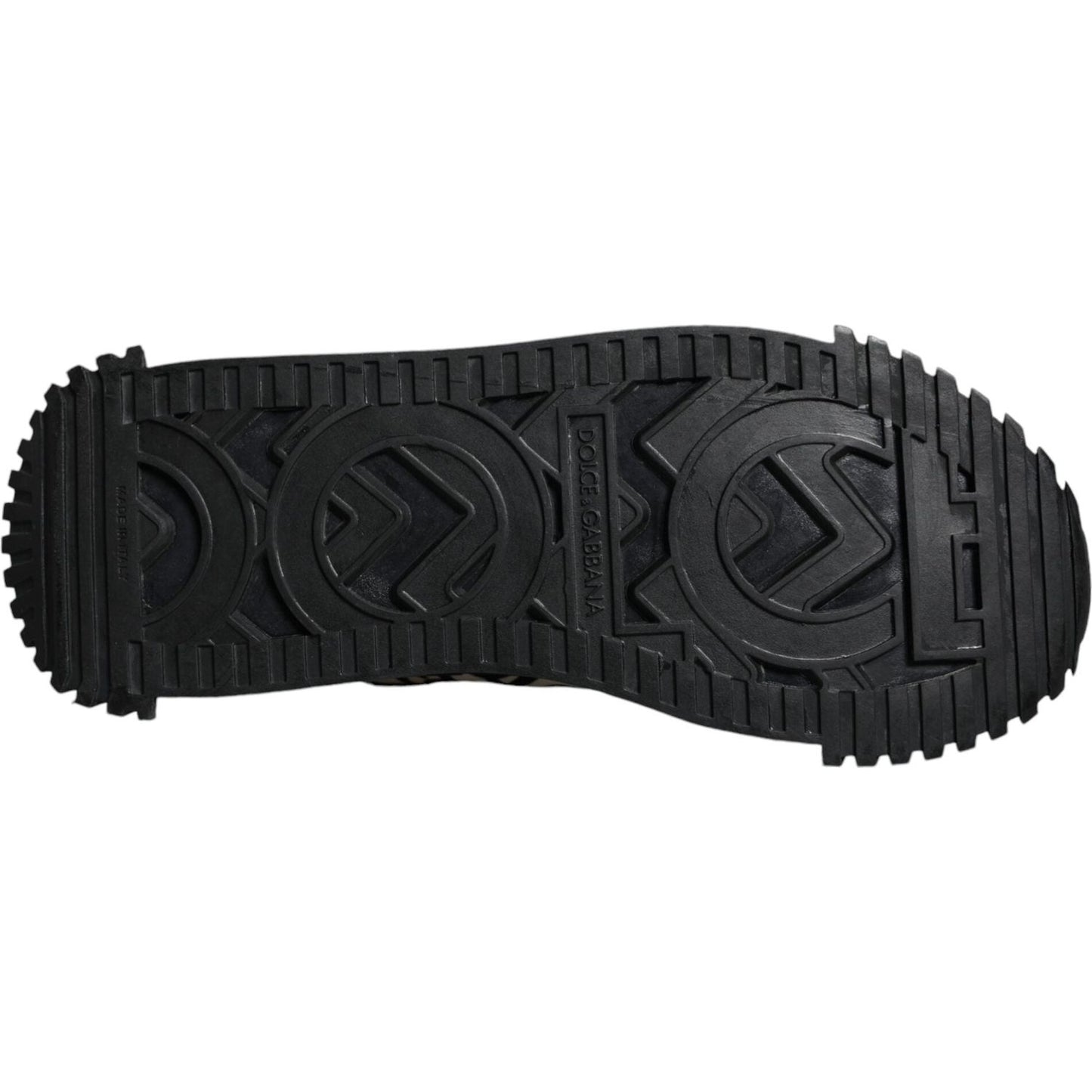 Dolce & Gabbana Black Logo Lace Up Low Top NS1 Sneakers Shoes MV6179-39.5
