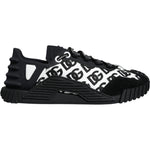 Dolce & Gabbana Black Logo Lace Up Low Top NS1 Sneakers Shoes MV6199-41