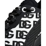 Dolce & Gabbana Black Logo Lace Up Low Top NS1 Sneakers Shoes MV6199-41