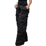 Dolce & Gabbana Black Quilted High Waist Women Boot Cut Pants PAN75531-40