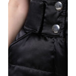 Dolce & Gabbana Black Quilted High Waist Women Boot Cut Pants PAN75531-40