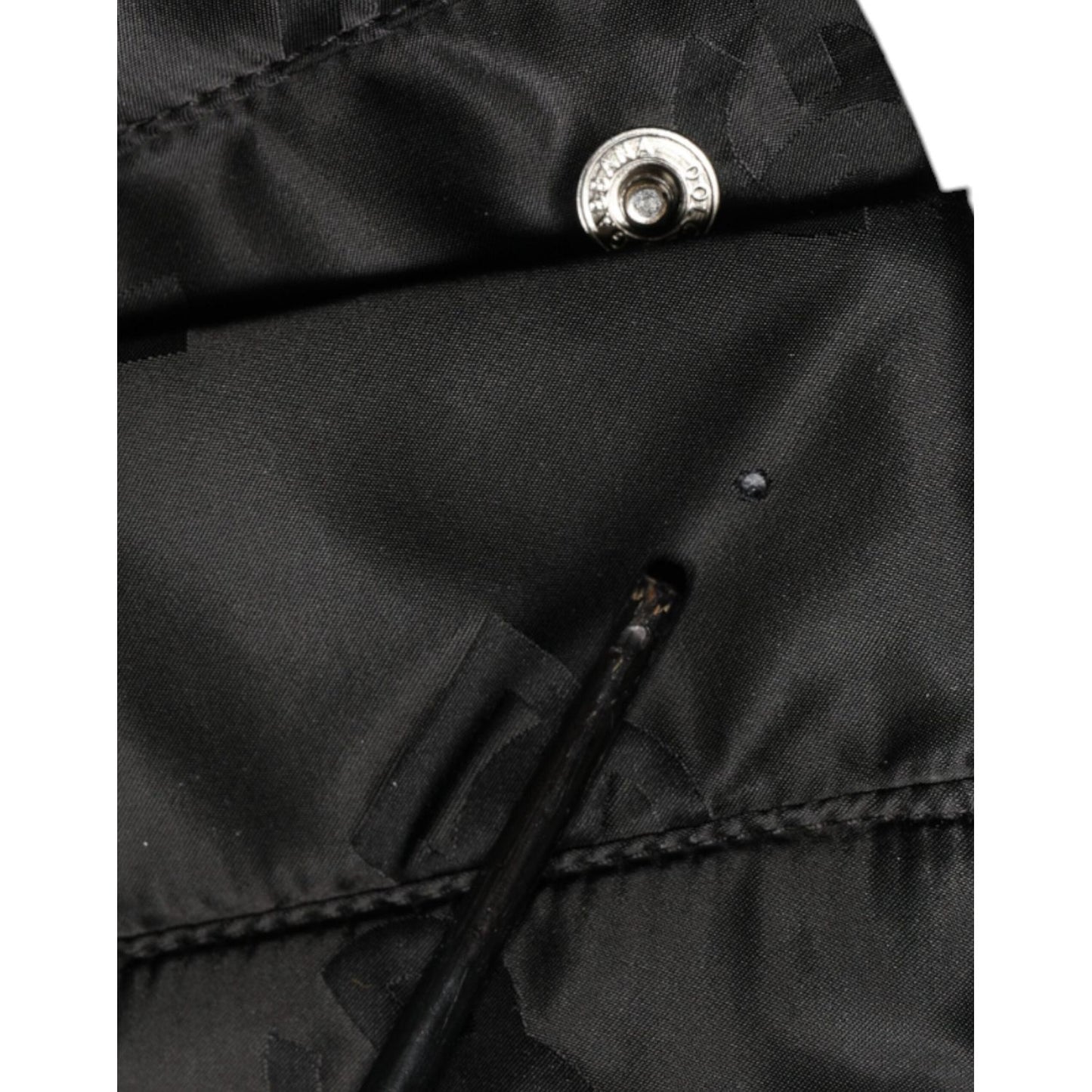 Dolce & Gabbana Black Quilted High Waist Women Wide Leg Pants PAN75549-40