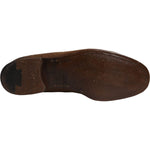 Dolce & Gabbana Brown Calf Hair Leather Loafers Formal Dress Shoes MV6220-42