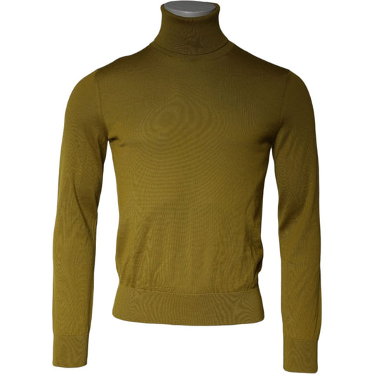 Dolce & Gabbana Brown Cashmere Turtleneck Pullover Sweater TSH86983-46
