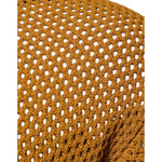 Dolce & Gabbana Brown Perforated Collared Short Sleeves T-shirt TSH87570-48