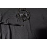 Dolce & Gabbana Gray Crown Bee Embroidery Pullover Sweater TSH86888-52
