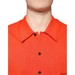 Dolce & Gabbana Orange Cotton Button Down Casual Polo Shirt TSH84559-44