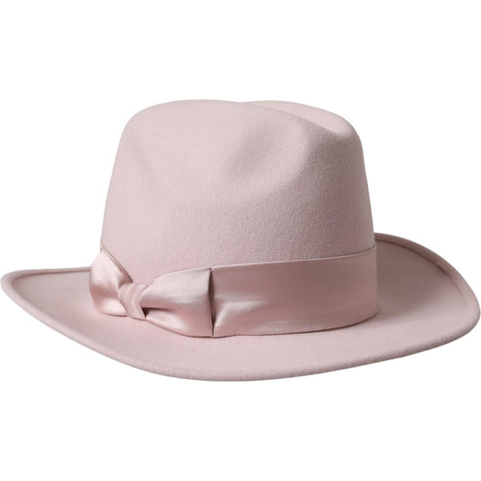 Dolce & Gabbana Pink Rabbit Fedora Trilby Women Hat HAT9637-56