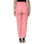Dolce & Gabbana Rose Pink Polyester High Waist Tapered Pants PAN75517-44