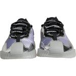 Dolce & Gabbana Silver Black Nylon NS1 Low Top Sneakers Shoes MV6143-40