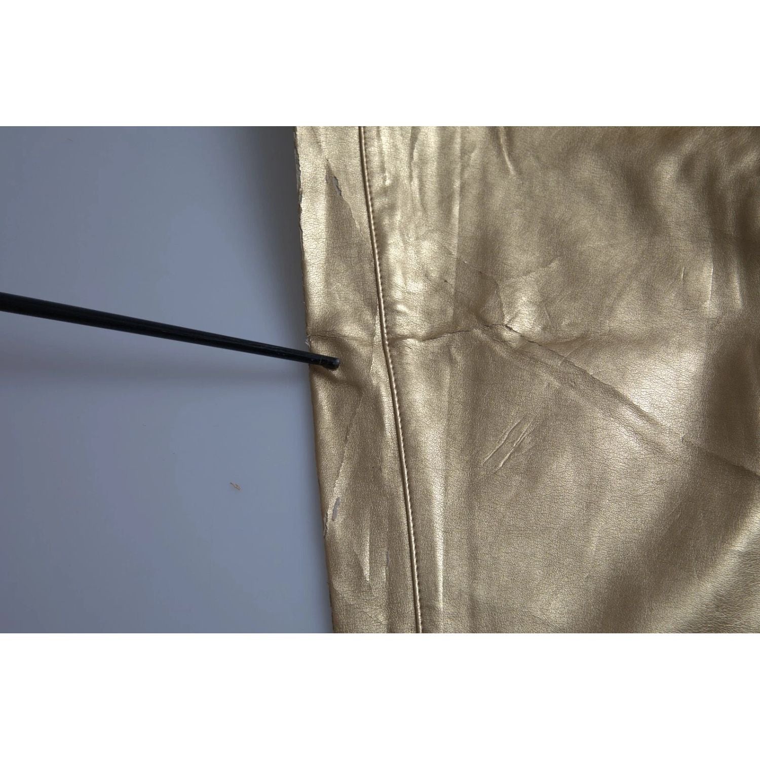 Dolce & Gabbana Gold High Waist Skinny Women Metallic Pants