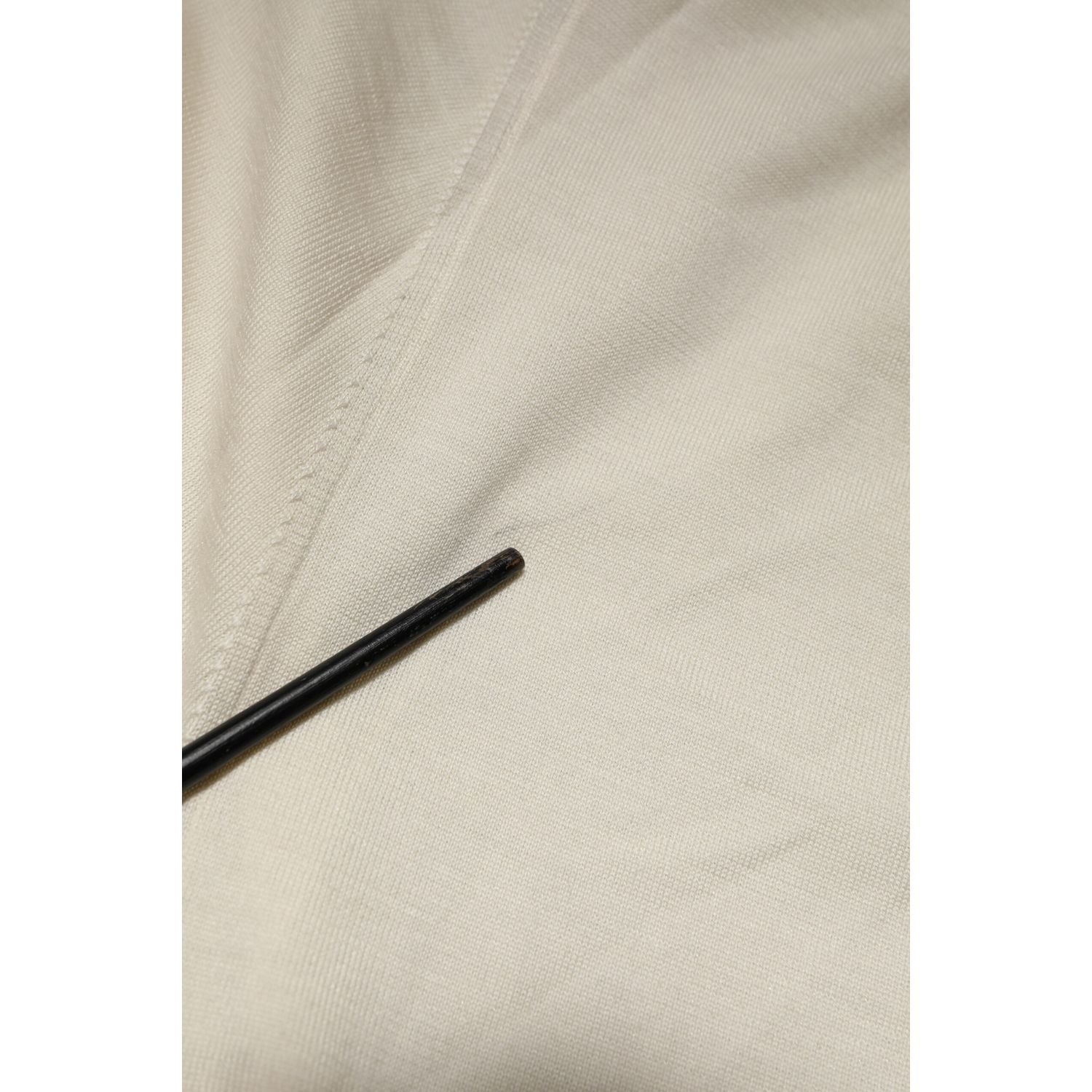 Dolce & Gabbana Ivory Virgin Wool Men V-Neck Knit Sweater