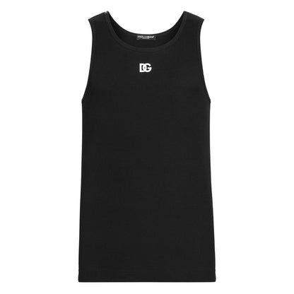 Dolce & Gabbana Logo cotton tank top Topwear