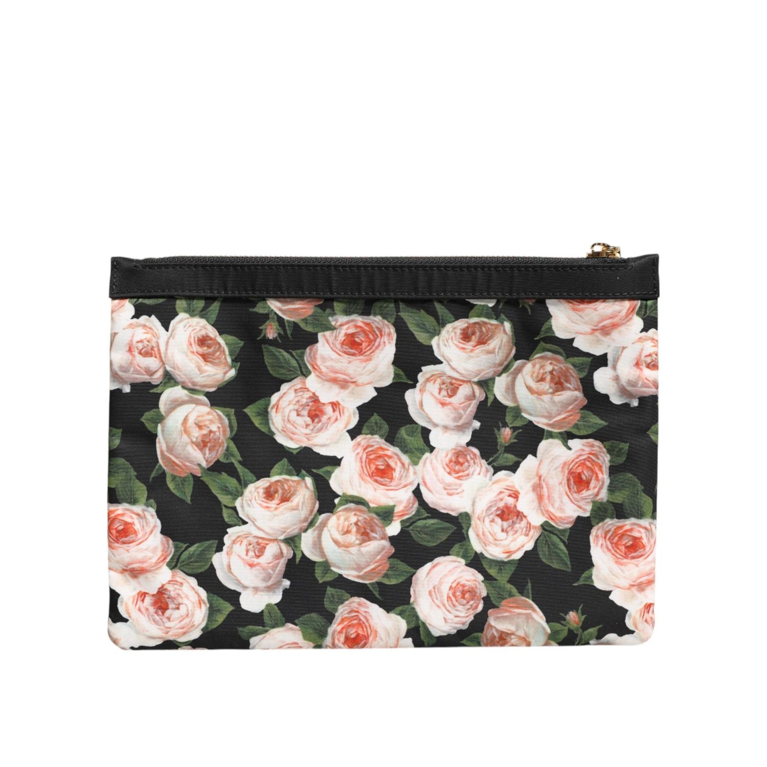 Dolce & Gabbana Multicolor Floral DG Plaque Clutch Women Pouch Borse Bag