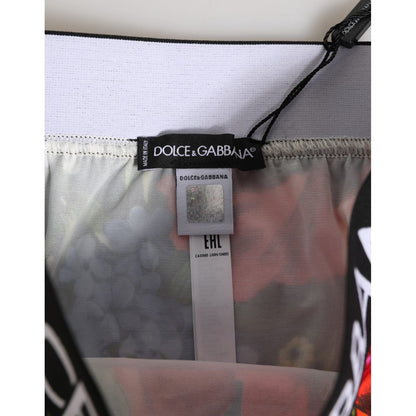 Dolce & Gabbana Multicolor Floral Print High Waist Panty Underwear