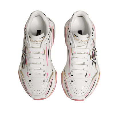 Dolce & Gabbana Multicolor Hand Painted DAYMASTER Sneaker Shoes
